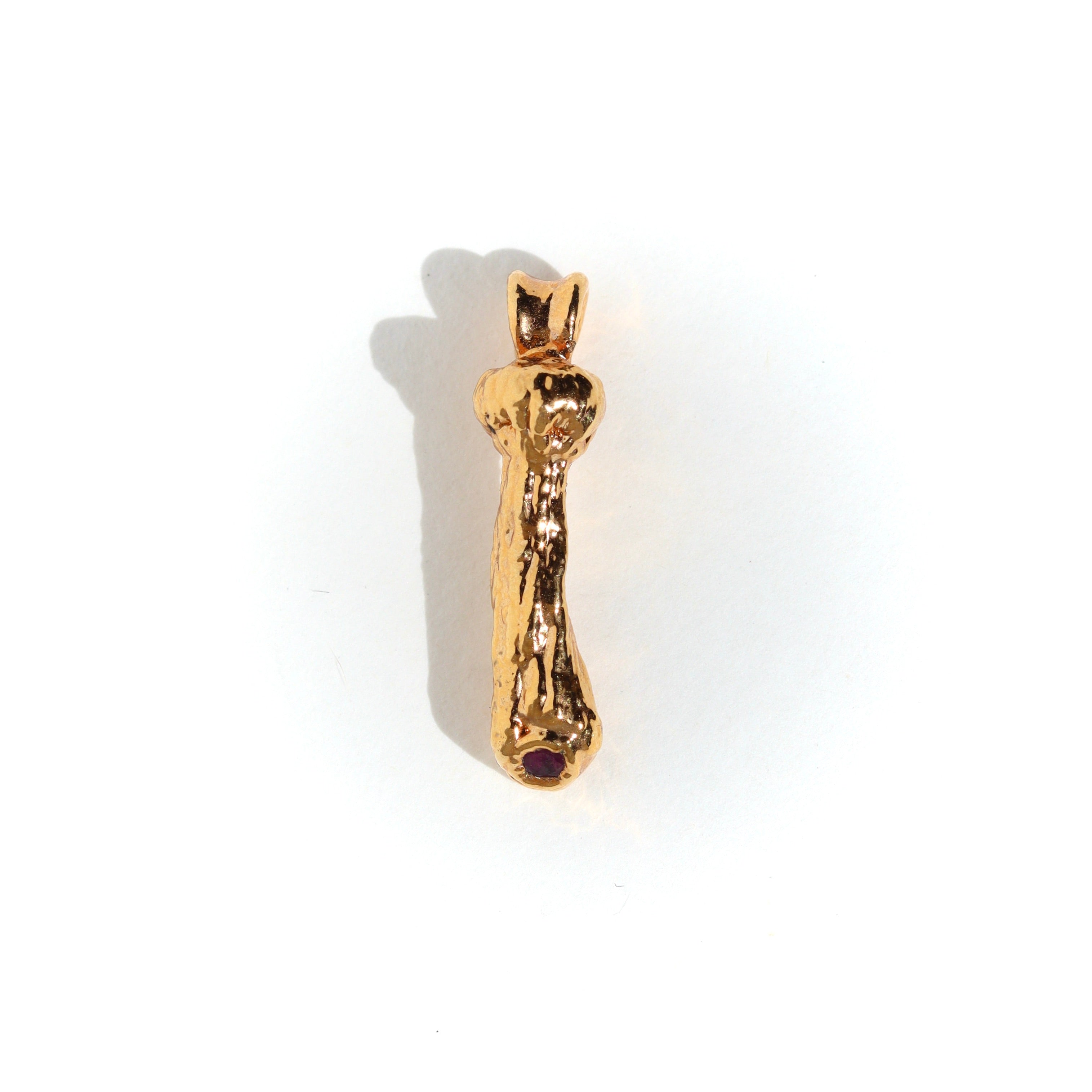 24k Special Collection Pendant with Ruby - Ras Boss