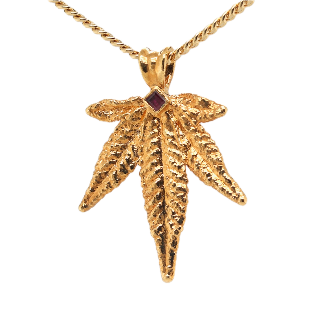 24k Plum OG Sugar Leaf with Ruby