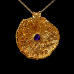 Load image into Gallery viewer, 24k Special Collection Cap Pendant with Amethyst

