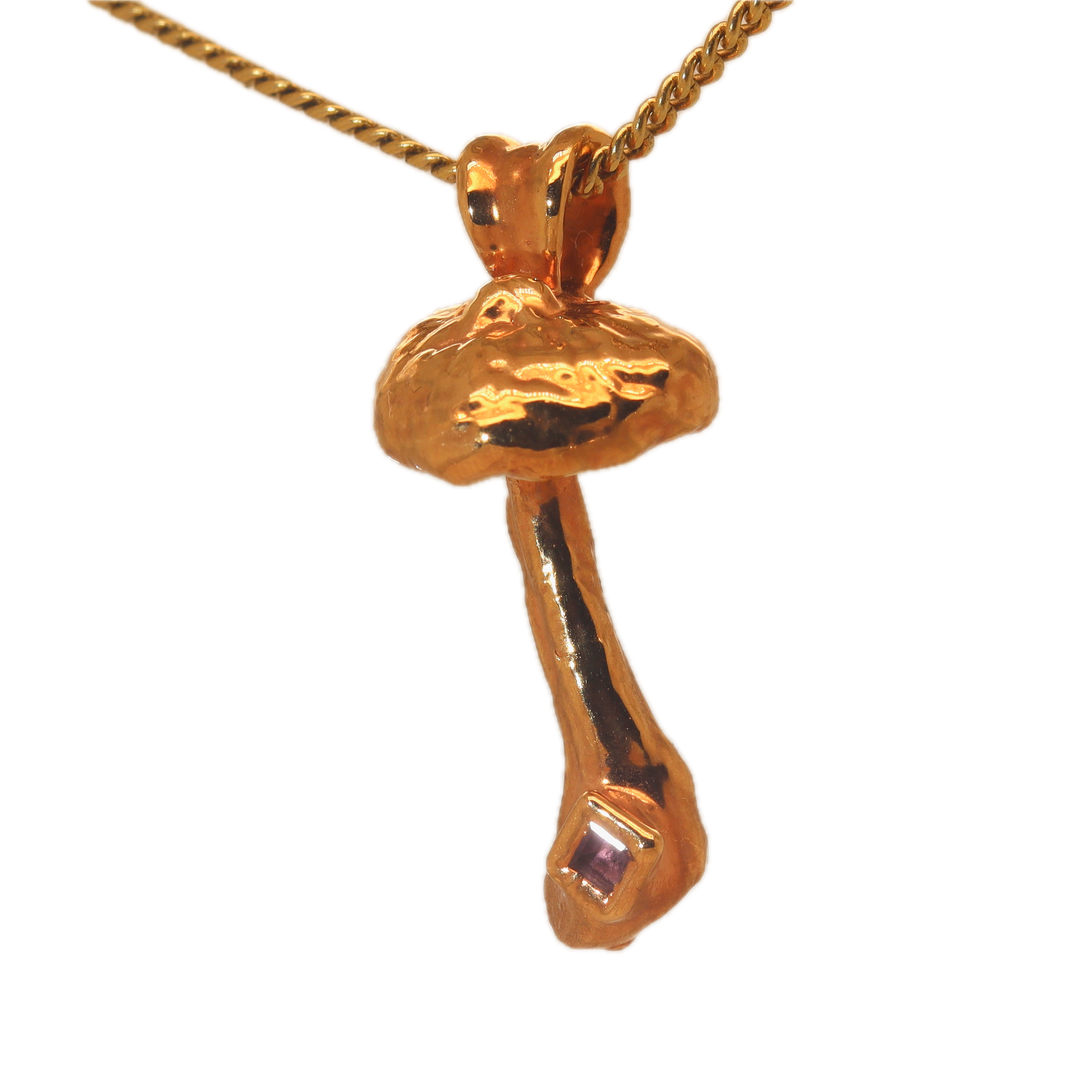 Rose Gold Special Collection Pendant with Tourmaline - Ras Boss