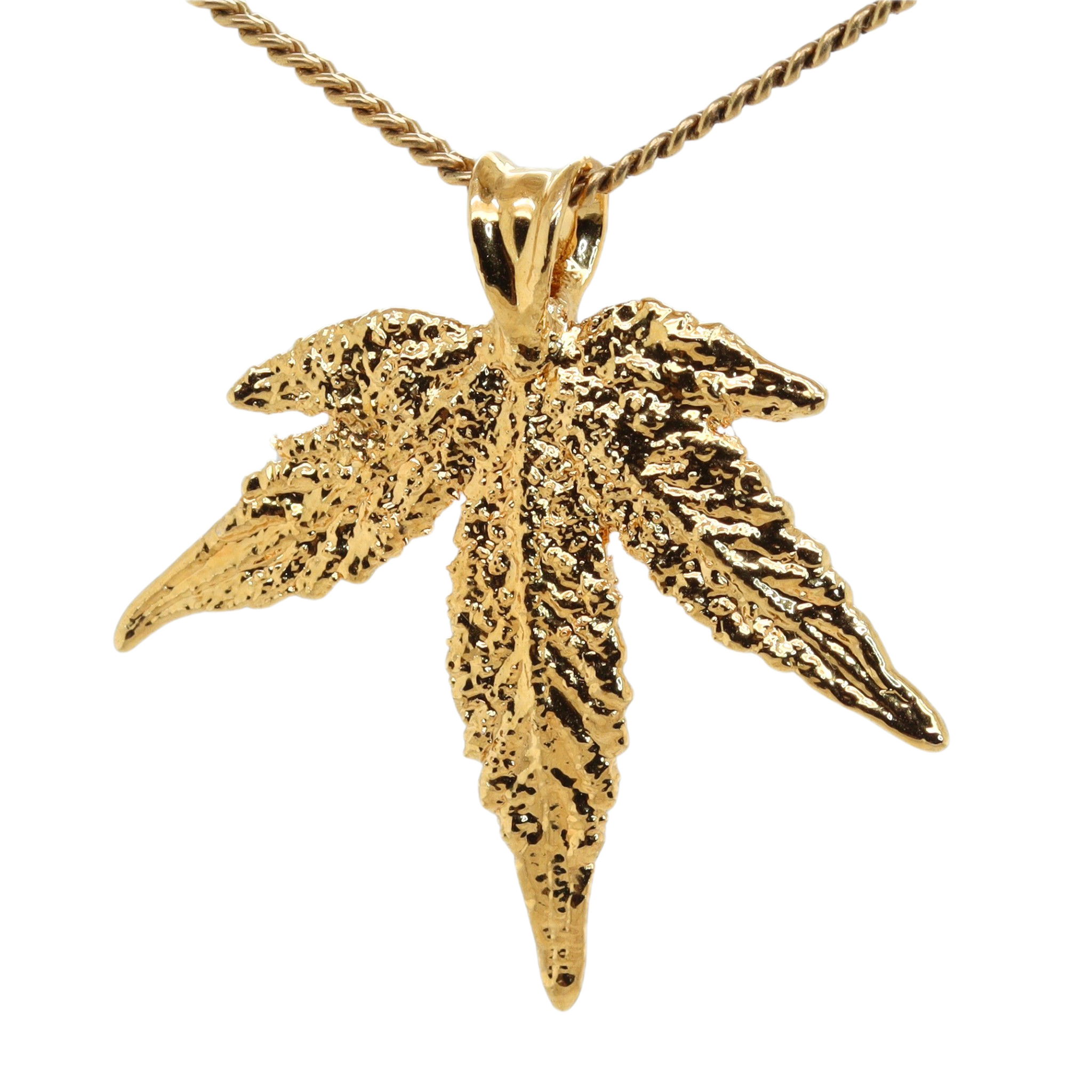 18k Plum OG Sugar Leaf with Emerald