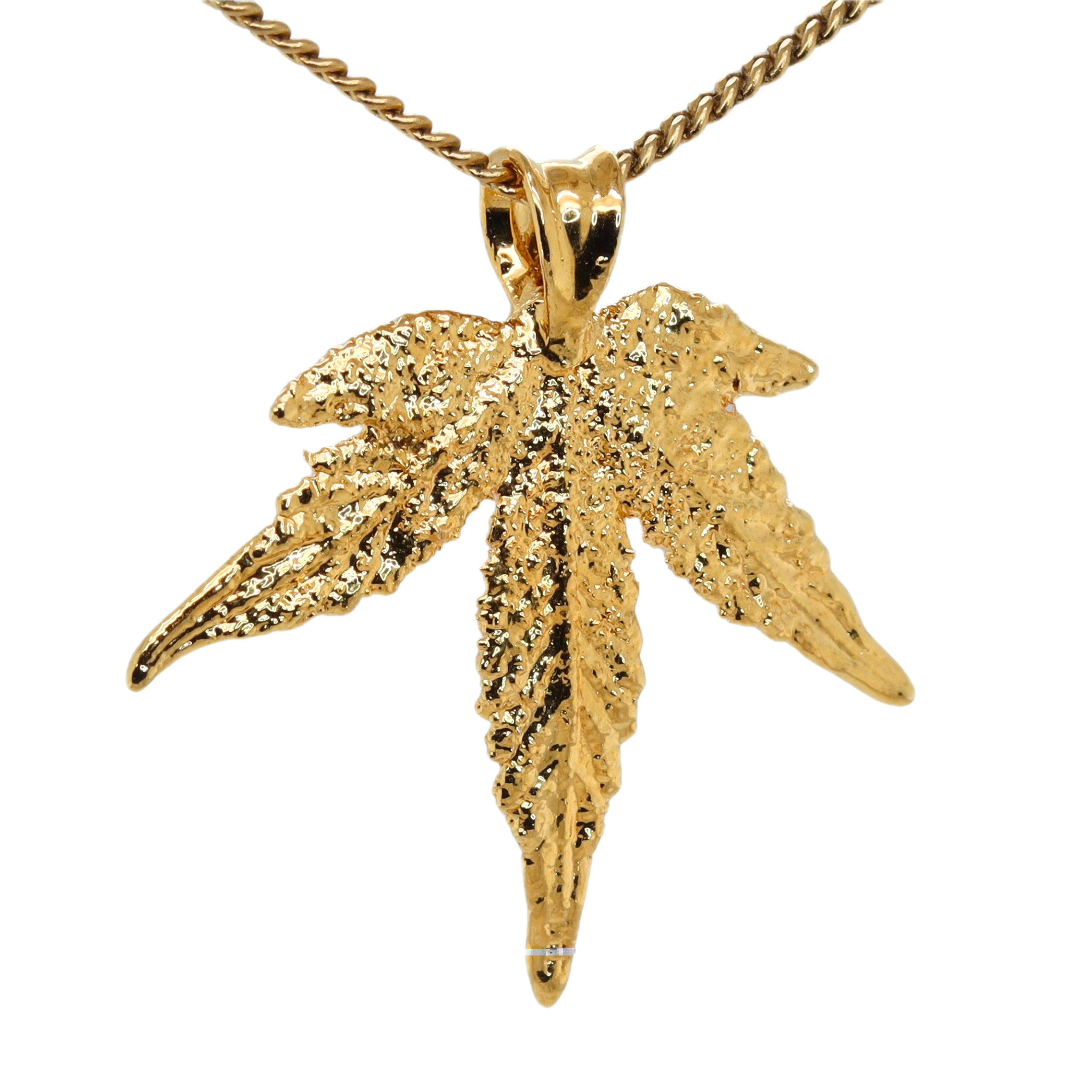 18k Plum OG Sugar Leaf with Emerald
