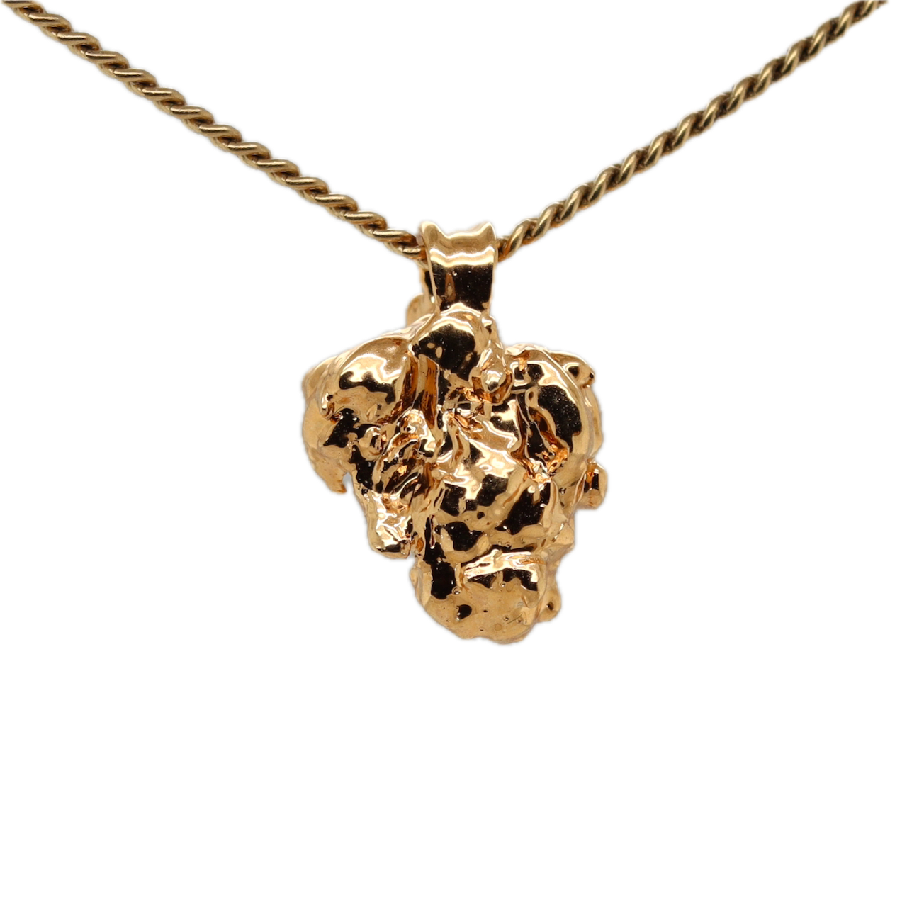 Real Gold Bud Pendant | Cookies Strain Cannabis Jewelry with Garnet