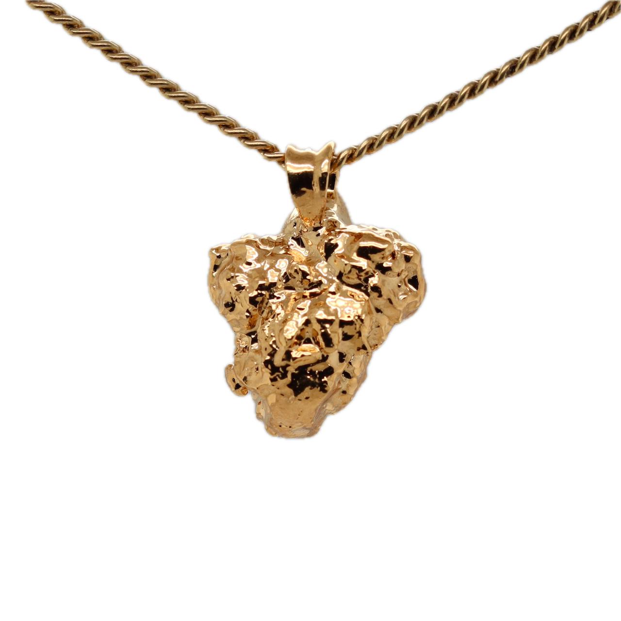 Real Gold Bud Pendant | Afe Negus Strain Cannabis Jewelry with Herkimer Diamond