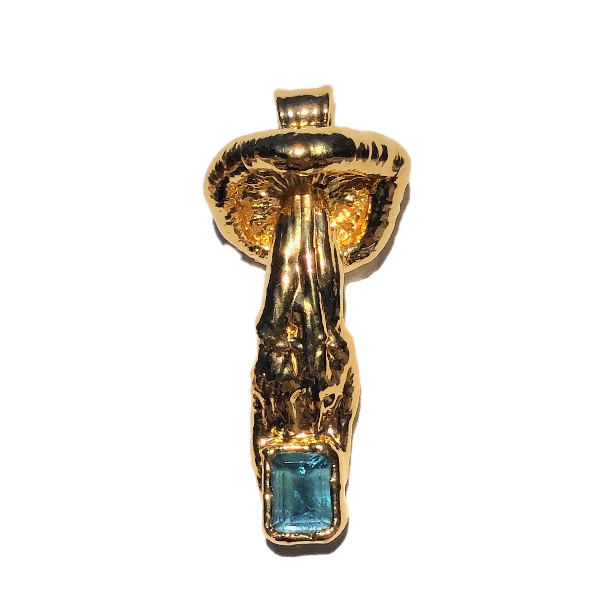18k Special Collection Pendant with Topaz - Ras Boss