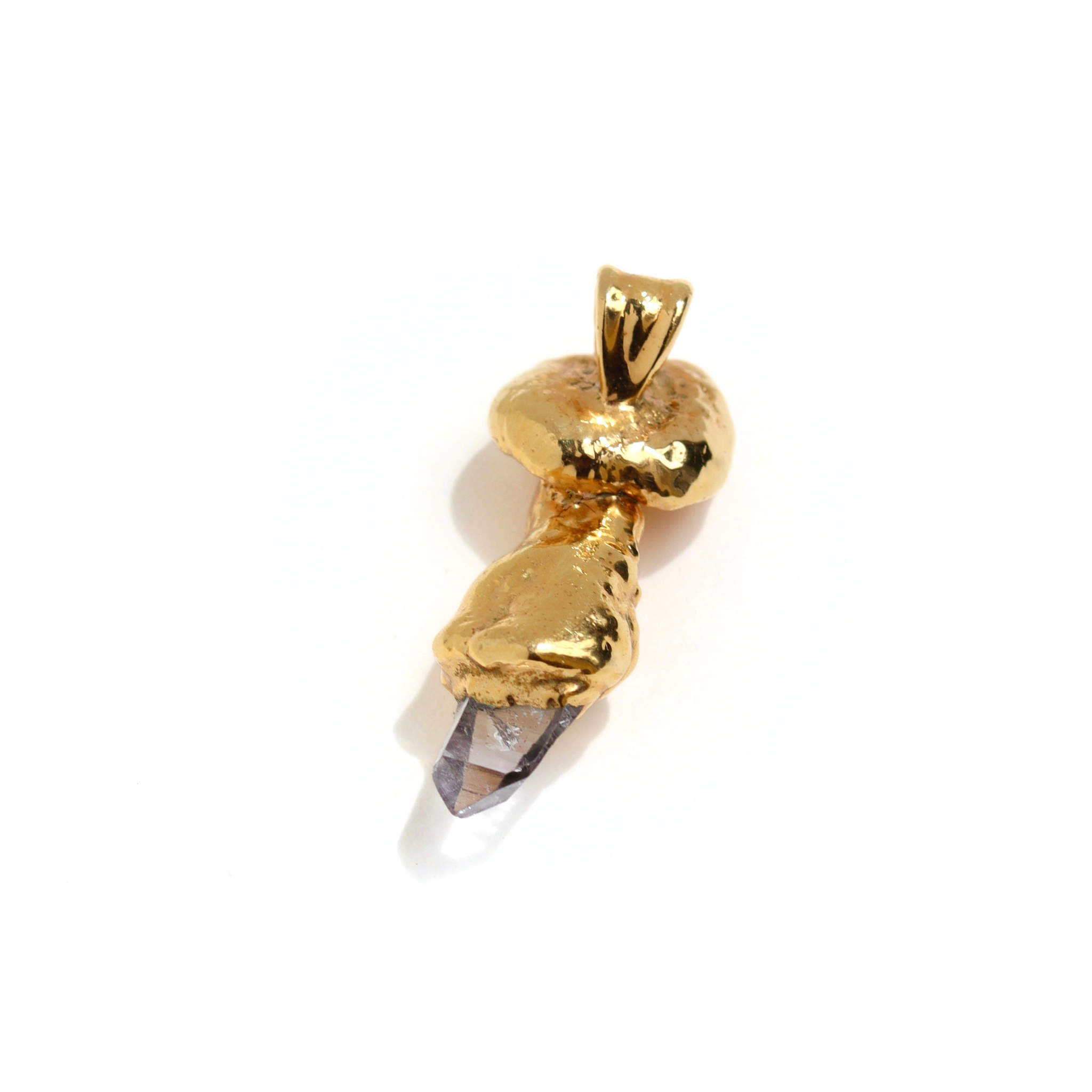 24k Special Collection Pendant with Amethyst