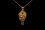 Load image into Gallery viewer, 24k Sour Bud with Ethiopian Opal and Amethyst Crystal
