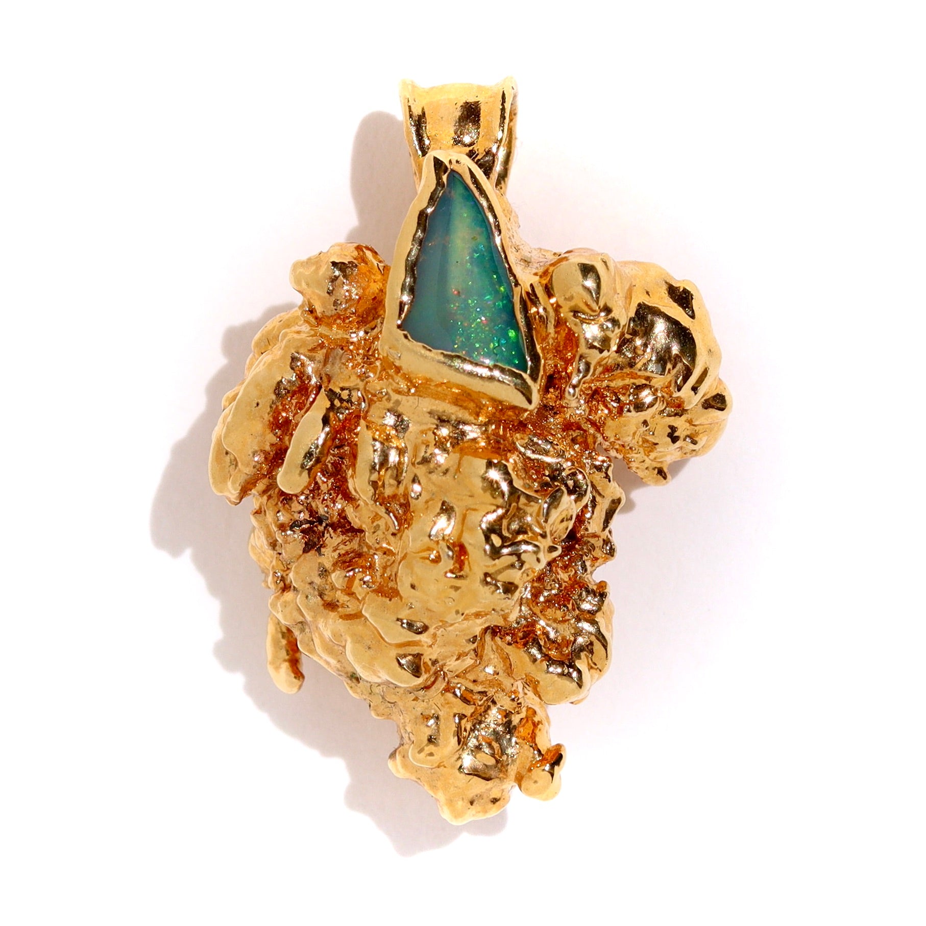 24k Axum Bud with Ethiopian Opal