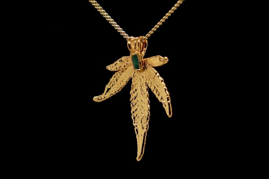 24k Plum OG Sugar Leaf with Emerald