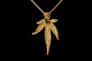 24k Plum OG Sugar Leaf with Emerald