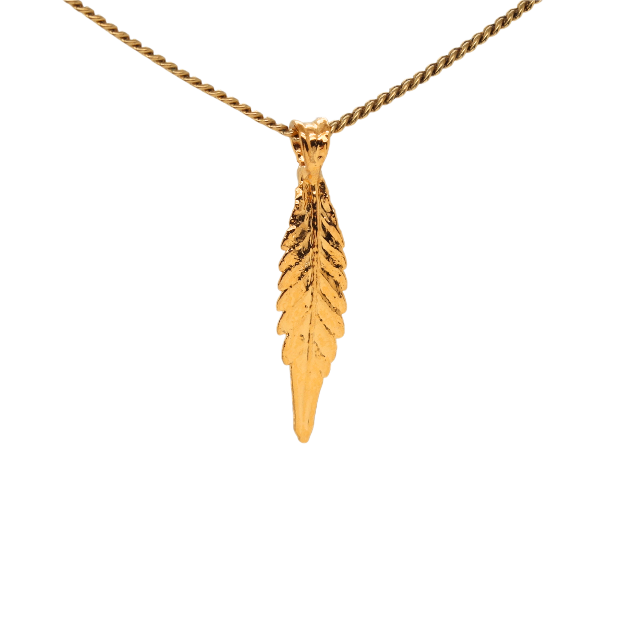18k OG Kush Leaf with Tourmaline