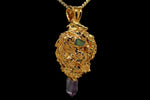 Load image into Gallery viewer, 24k Sour Bud with Ethiopian Opal and Amethyst Crystal
