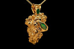 Load image into Gallery viewer, 24k Afe Nugus Bud with Ethiopian Opal and Emerald
