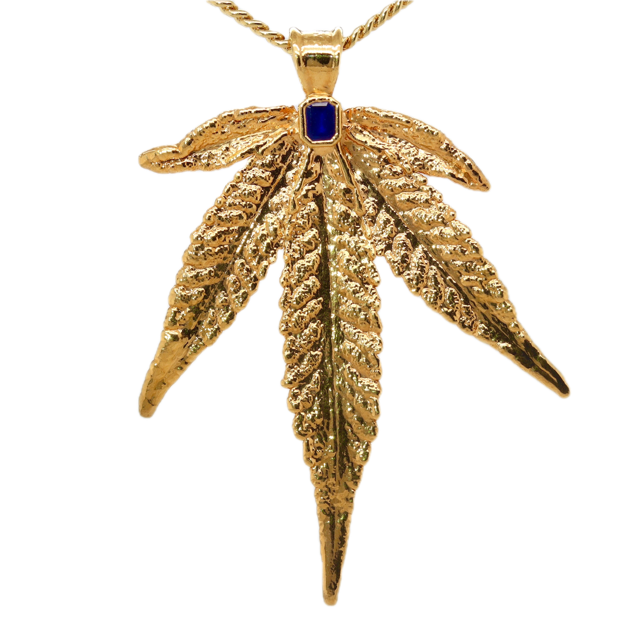 24k Plum OG Sugar Leaf with Sapphire