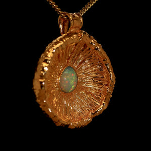 24k Special Collection Cap Pendant with Ethiopian Opal