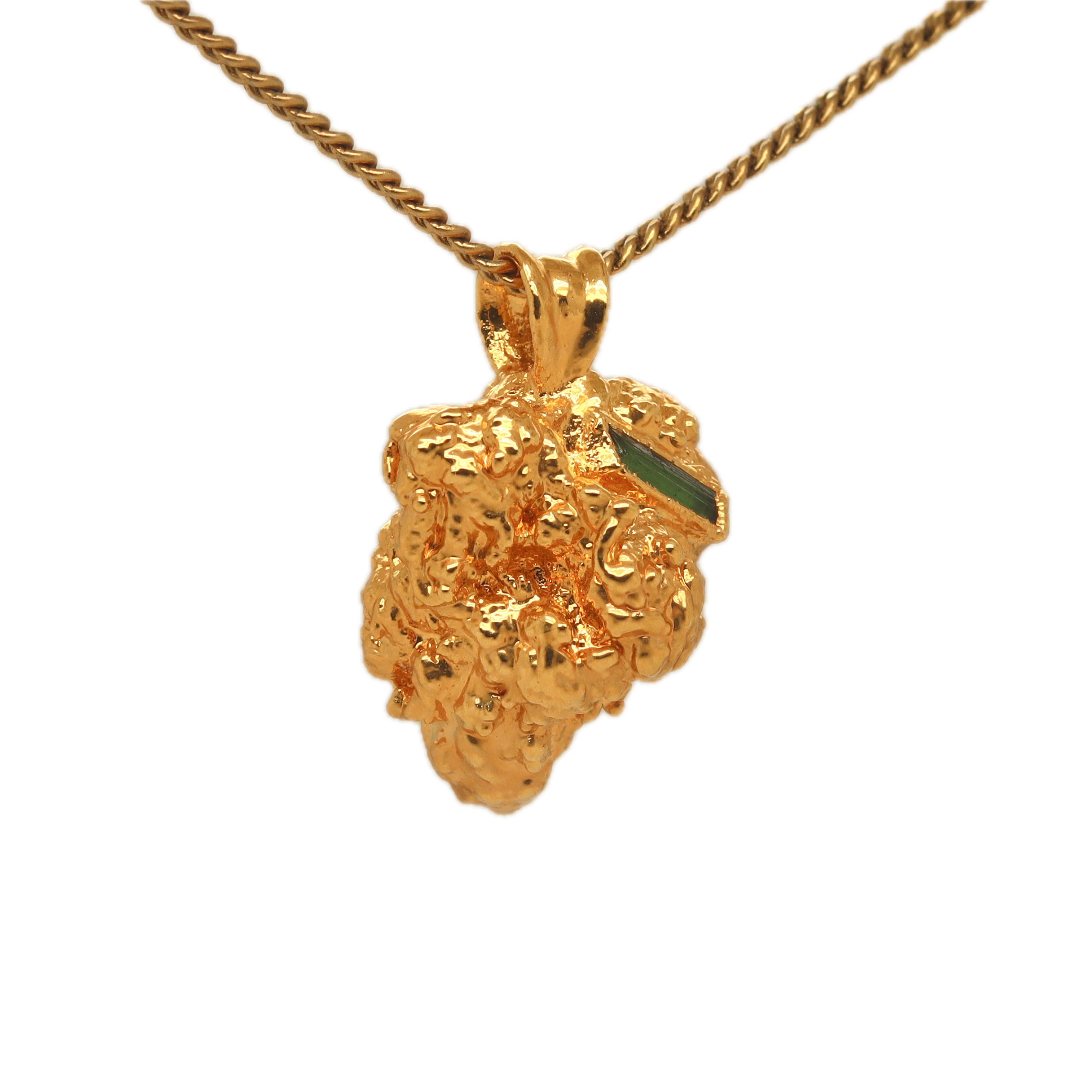 18k Cookies bud with Green Tourmaline - Ras Boss