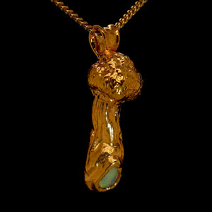 24k Special Collection Pendant with Ethiopian Opal