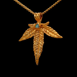 24k Plum OG Sugar Leaf with Ethiopian Opal