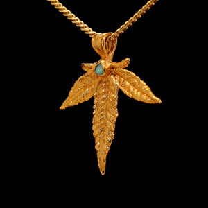 24k Plum OG Sugar Leaf with Ethiopian Opal