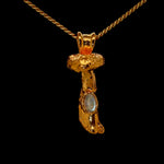 Load image into Gallery viewer, 24k Special Collection Pendant with Moonstone
