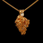 Load image into Gallery viewer, 24k Tangie Bud with Herkimer Diamond
