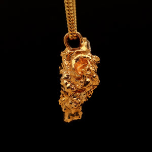 24k Tangie Bud with Herkimer Diamond