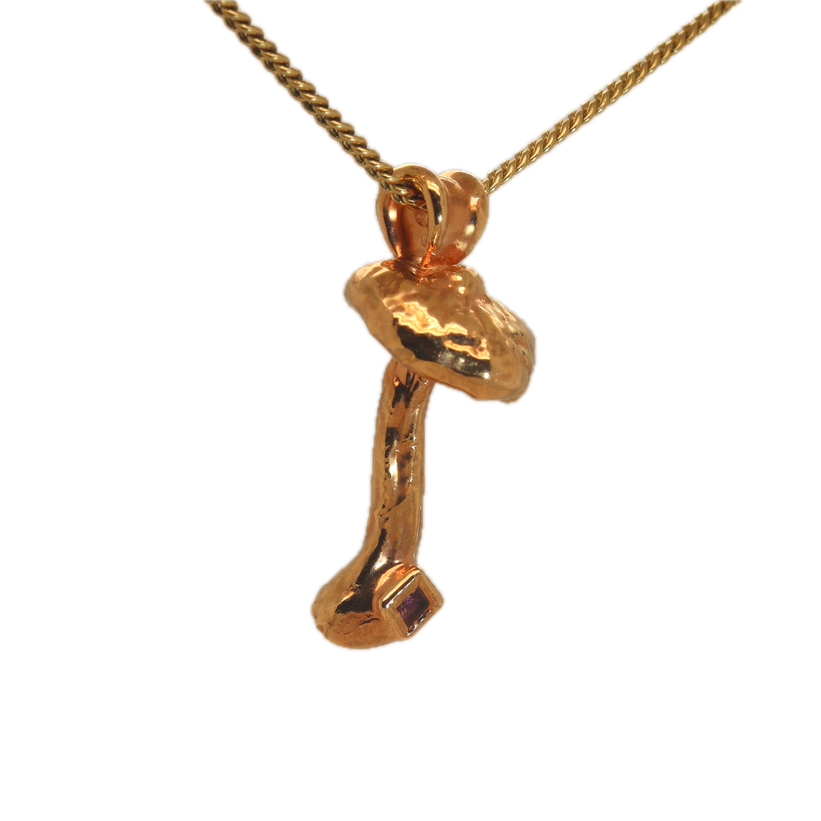 Rose Gold Special Collection Pendant with Tourmaline - Ras Boss