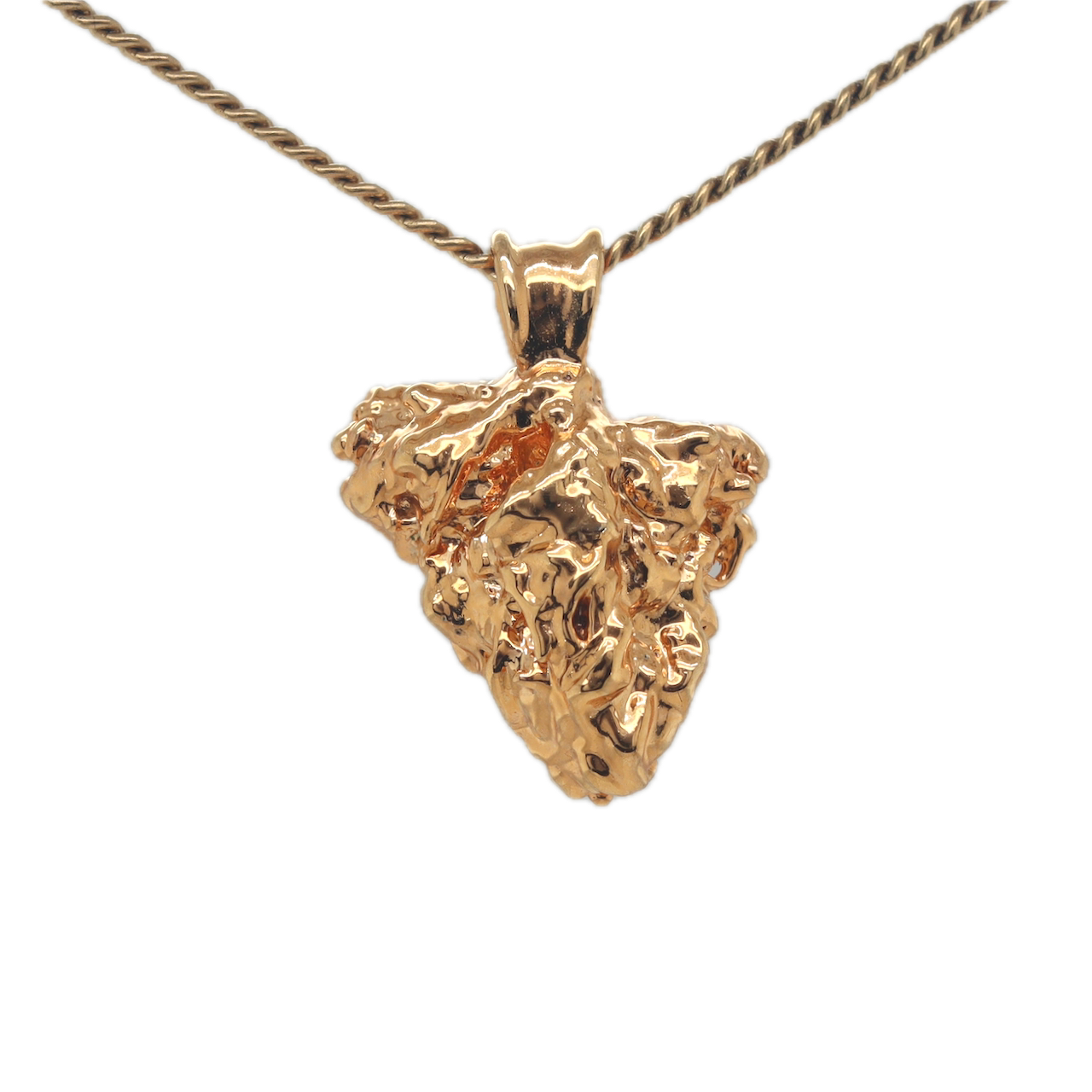 Real Gold Bud Pendant | OG Kush Cannabis Jewelry with Ethiopian Opal