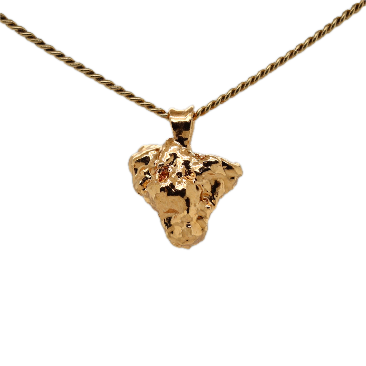 Real Gold Bud Pendant | Afe Negus Strain Cannabis Jewelry