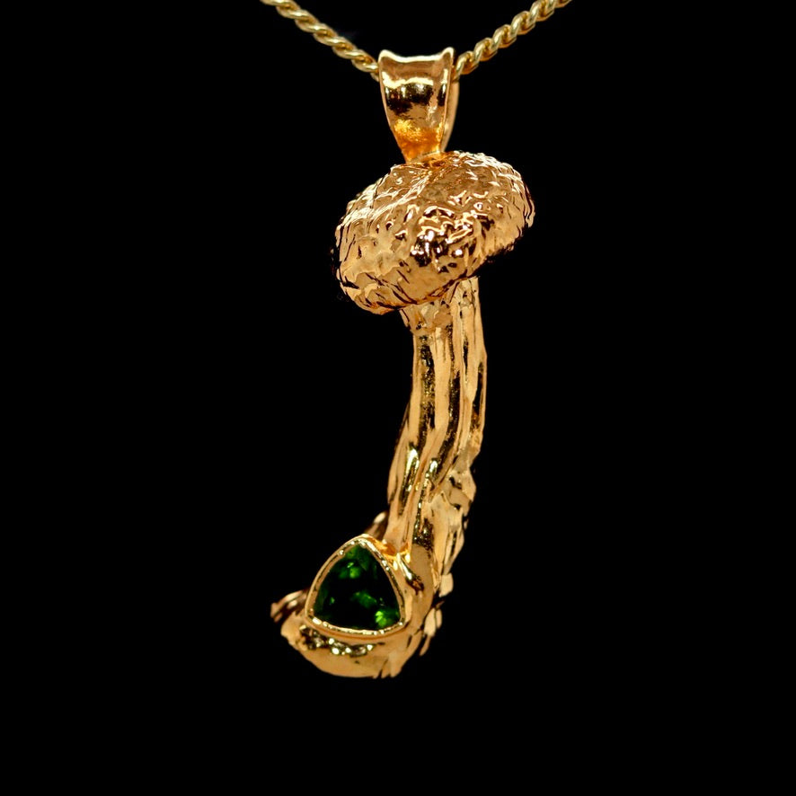 18k Special Collection Pendant with Chrome Diopside
