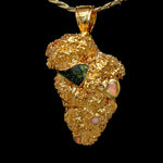 Load image into Gallery viewer, 24k Gelato Bud with Ethiopian Opal and Moldavite
